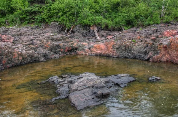 Бівер Bay є невелика громада, на північ від озера супер — стокове фото