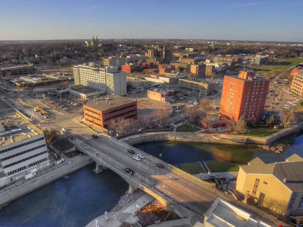 Sioux Falls es la ciudad más grande del estado de Dakota del Sur y el Centro Financiero —  Fotos de Stock