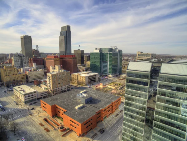 Omaha is a Major Urban Center and largest City in the State of Nebraska — Stock Photo, Image