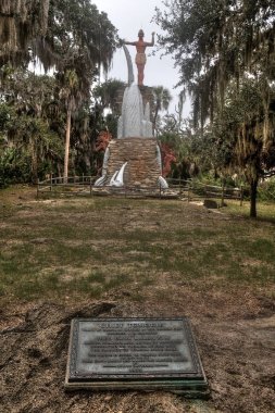 Kış aylarında Tomoka State Park Florida, ABD