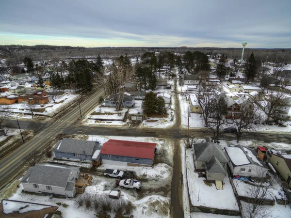 Bovey, Minnesota es una pequeña comunidad en la gama de hierro de Minnesota en invierno. —  Fotos de Stock