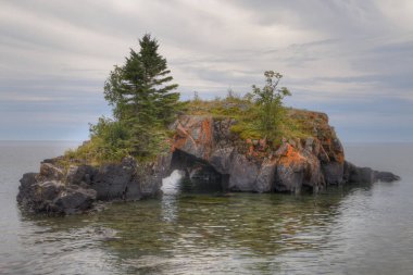 Minnesota uzak kuzey köşesinde Grand Portage Hint rezervasyon Ontario, Kanada sınırları
