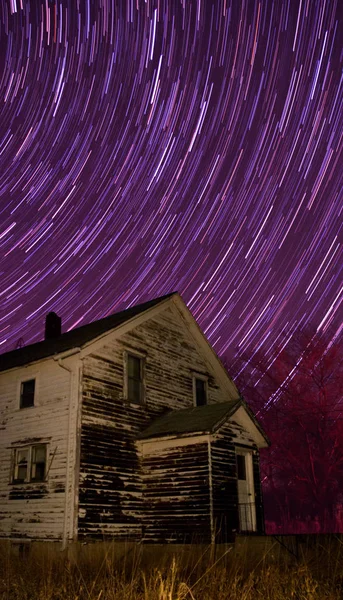 El cielo nocturno de Dakota del Sur rural durante el verano — Foto de Stock