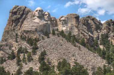 Mt. Rushmore Amerikan Devlet Güney Dakota içinde ulusal bir anıt var