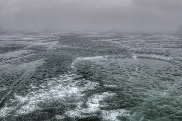 Ottertail Lake during Winter in Central Minnesota — Stock Photo, Image