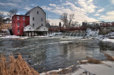 Phelps Mill kırsal Minnesota tarihi bir görüntüdür