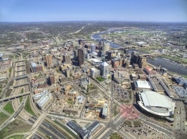 Yukarıda da görüleceği dron tarafından Devlet Minnesota Capitol St. Paul 's
