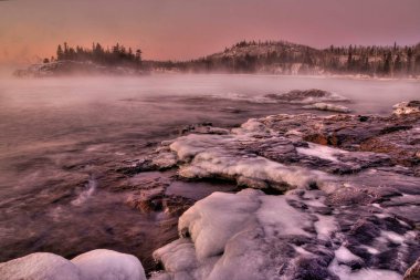 Splitrock deniz feneri popüler bir eyalet parkı tüm mevsimlerde Minnesota olduğunu