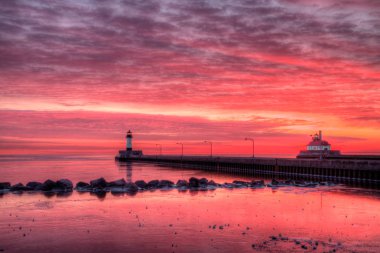 Duluth Kuzey Minnesota Lake Superior Shores popüler bir turistik yer