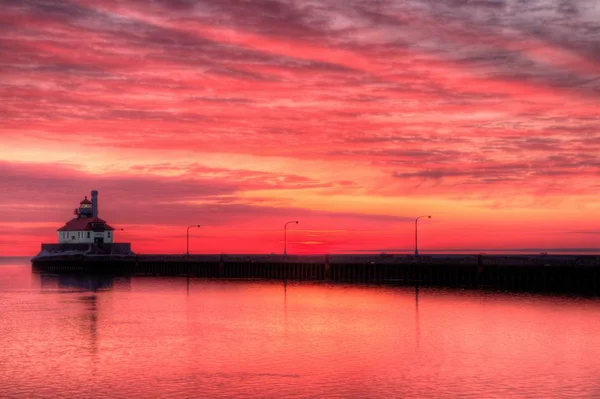 Duluth egy népszerű idegenforgalmi célpont Észak-Minnesota, a — Stock Fotó