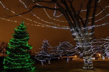 Falls Park Binbaşı turistik Sioux Falls, Güney Dakota'bütün mevsimlerde 's.