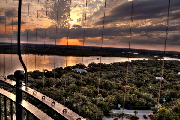 Ponce De Leon Lighthouse Park durante o inverno — Fotografia de Stock