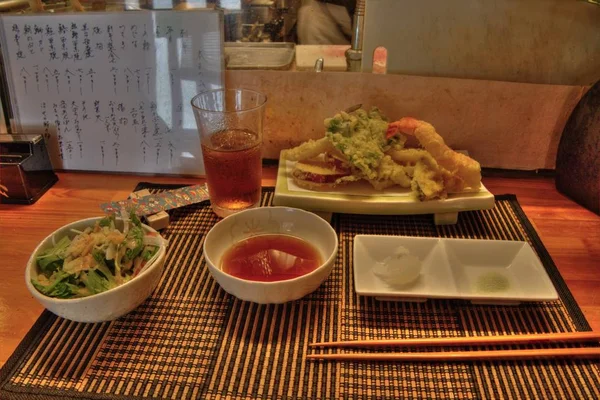 Mâncare experimentată în timpul călătoriei prin Japonia — Fotografie, imagine de stoc