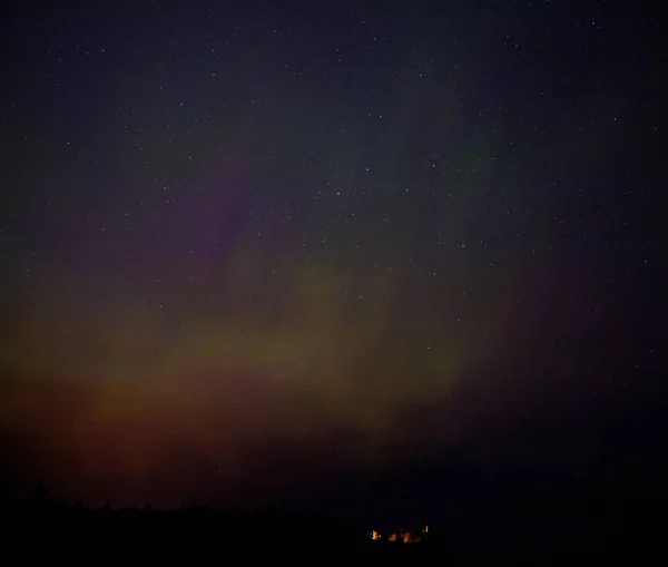 Északi fények, mint egy tó, Minnesota, nyáron — Stock Fotó