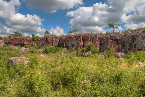 Pipestone Nationaldenkmal im Sommer — Stockfoto