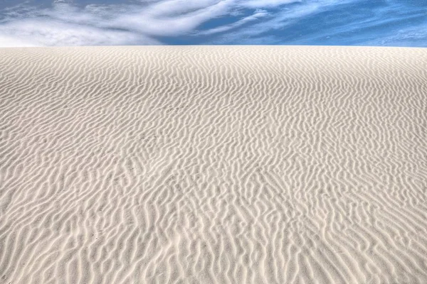 White Sands národní kulturní památka se nachází v Novém Mexiku a na — Stock fotografie
