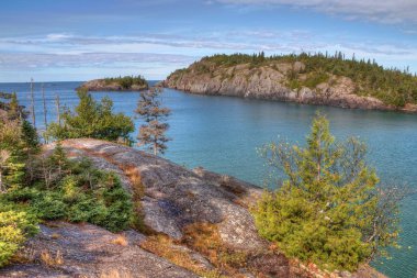 Pukaskwa Milli Parkı Kuzey Ontario, Kanada'da Lake Superior Shores üzerinde olduğunu