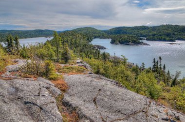 Pukaskwa Milli Parkı Kuzey Ontario, Kanada'da Lake Superior Shores üzerinde olduğunu