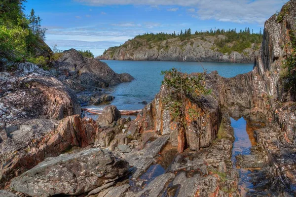 Pukaskwa Nationaal Park is op de oevers van Lake Superior in Northern Ontario, Canada — Stockfoto