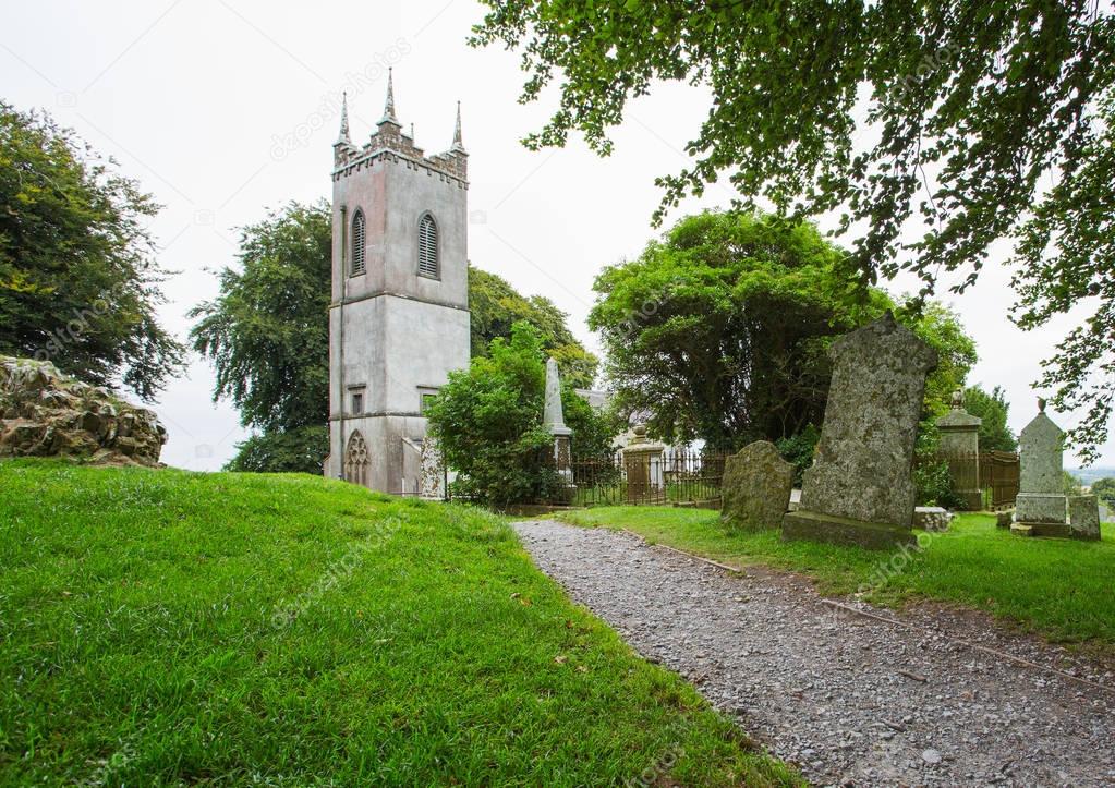 Quaint historical church near Newgrange Ireland