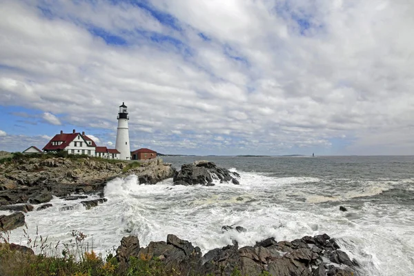 Portland Hauptscheinwerfer Portland Kopf Leuchtturm Fort Williams Park Portland Maine — Stockfoto