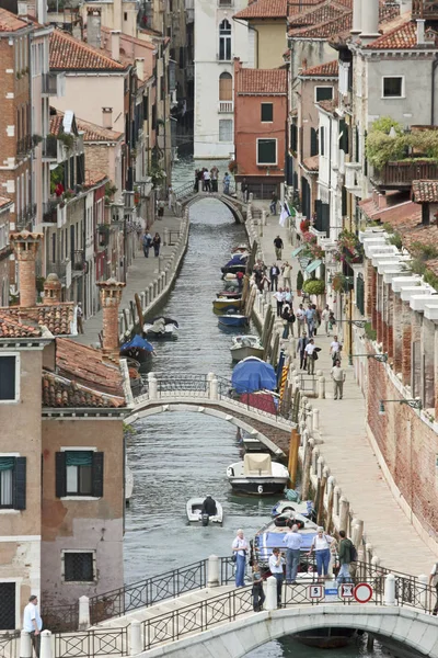 Veneza Canais Veneza Itália Gôndolas Turista Data 2007 — Fotografia de Stock