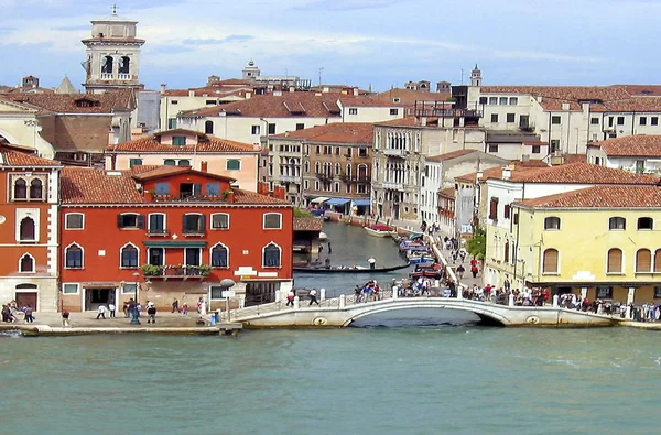 Veneza Canais Veneza Itália Gôndolas Turista Data 2007 — Fotografia de Stock