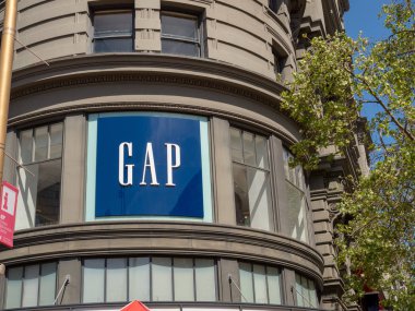 Gap Giyim amiral gemisi perakende mağazası San Francisco 
