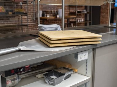 Pizza Soyucu ve mutfak ahşap plakalar