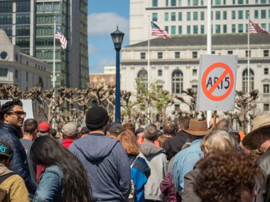 Our Lives için Mart tarihleri arasında Ar-15 işareti anti San Francis ralli