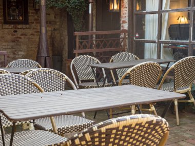 Müşteriler için bekleyen açık Restaurant