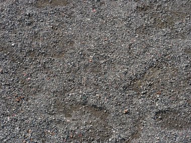 Zeminde kirli, çakıl desen