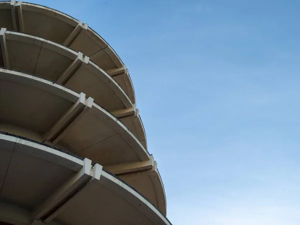 Four stories of concrete pagoda on a cloudless day — Stock Photo, Image