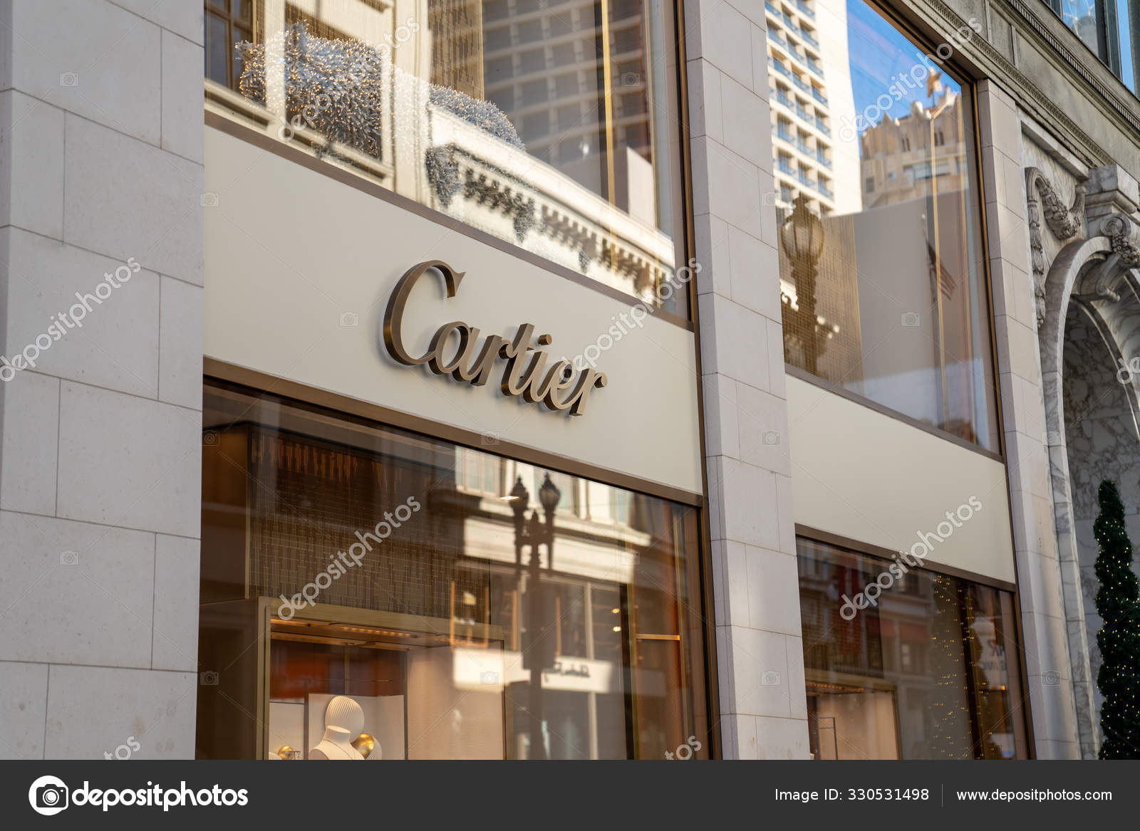 Cartier designer jewelry store location in San Francisco downtown ...