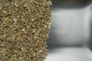 Yeşil Çince çay. Doku. Kopya alanı