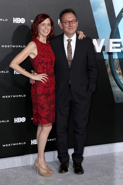 Michael Emerson, Carrie Preston — Stockfoto