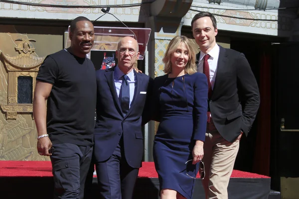 Eddie Murphy, Jeffrey Katzenberg, Stacey Snider, jim Parsons — Stock fotografie