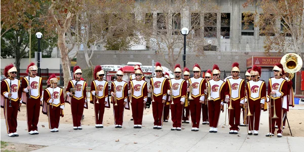 南加州大学步操乐队 — 图库照片