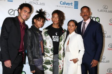 Trey Smith, Willow Smith, Jaden Smith, Jada Pinkett Smith, Will Smith 