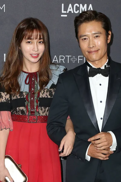 Lee Min-jung, Lee Byung-hun — Stok Foto