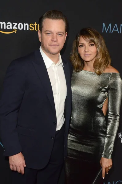 Matt Damon, Luciana Barroso — Stockfoto