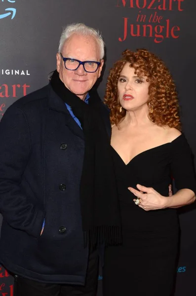 Malcolm Mcdowell, Bernadette Peters — Zdjęcie stockowe