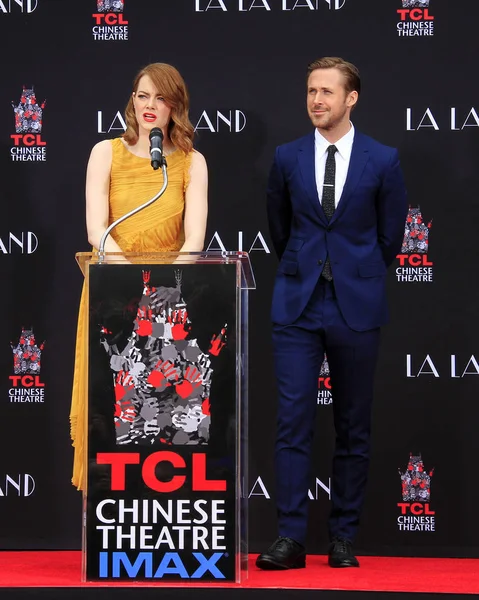 Ryan Gosling, Emma Stone — Stock Photo, Image