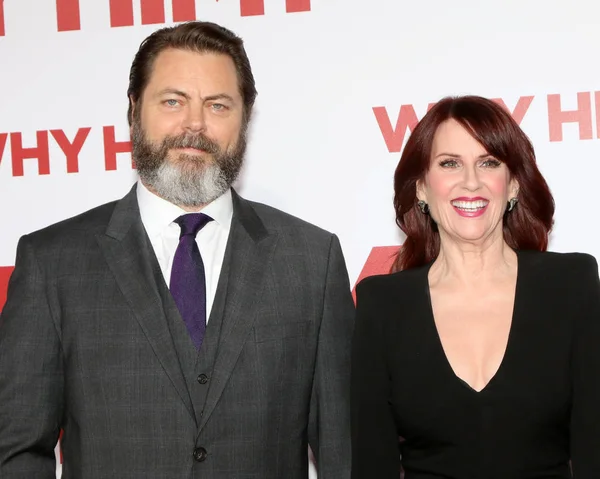 Nick Offerman, Megan Mullally — Fotografia de Stock