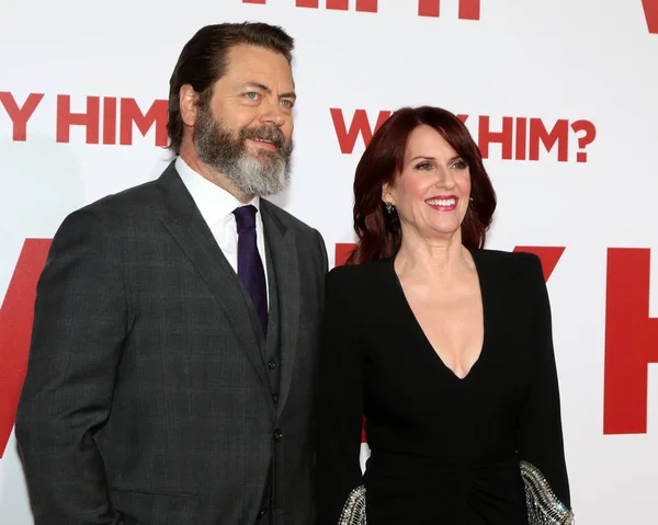 Nick Offerman, Megan Mullally — Stock Photo, Image