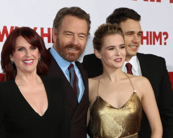 Megan Mullally, Bryan Cranston, Zoey Deutch, James Franco — Foto de Stock