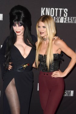 Elvira, aka Cassandra Peterson, Annalynne Mccord