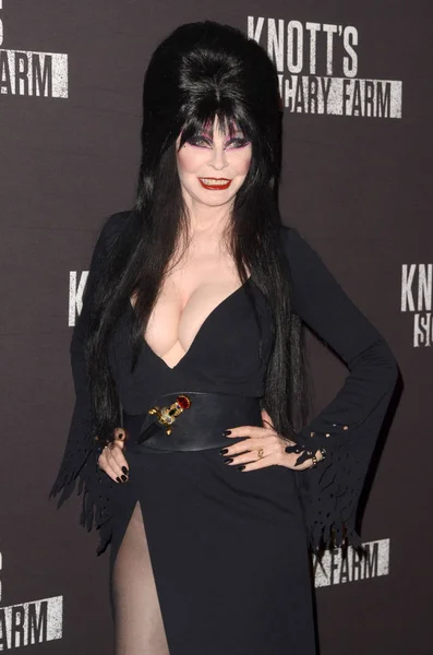 Elvira, aka Cassandra Peterson — Zdjęcie stockowe