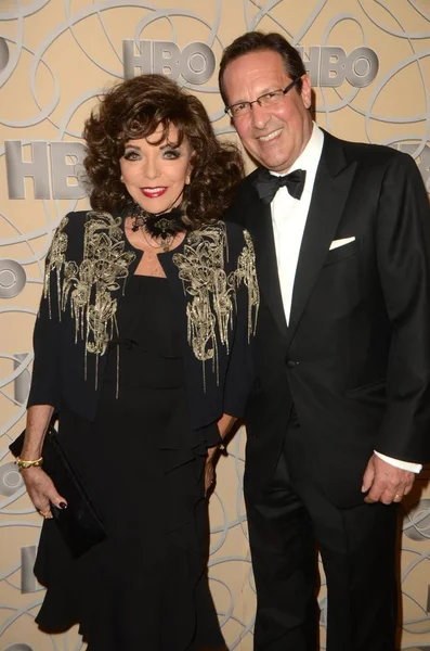 Joan Collins, Percy Gibson — Stock Photo, Image