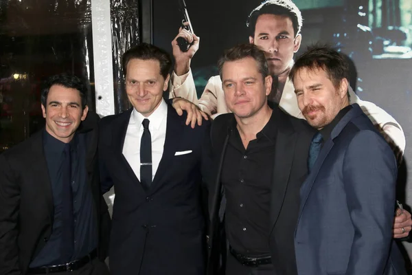 Chris Messina, Matt Ross, Matt Damon, Sam Rockwell — Stock Photo, Image